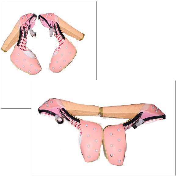 •HP•LAST 1•IRON FIST|NIB|Peaches & Cream Heels • - Picture 5 of 8